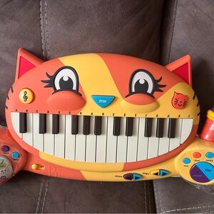 Orange and Yellow Cat Keyboard Toy